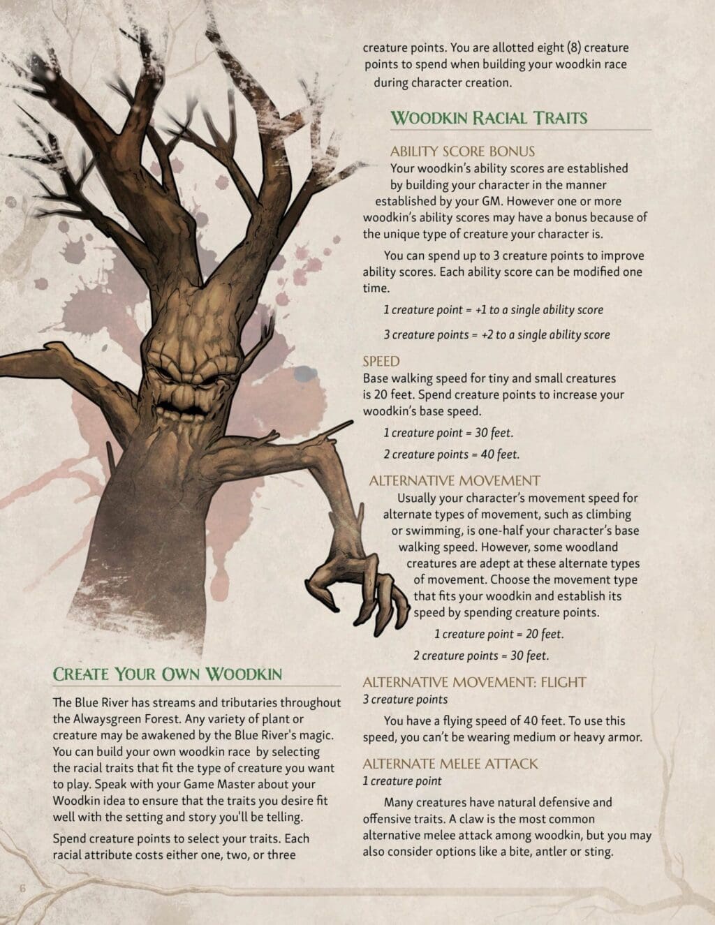 Player options for Forest Animals in 5e: The Woodkin - Image 4