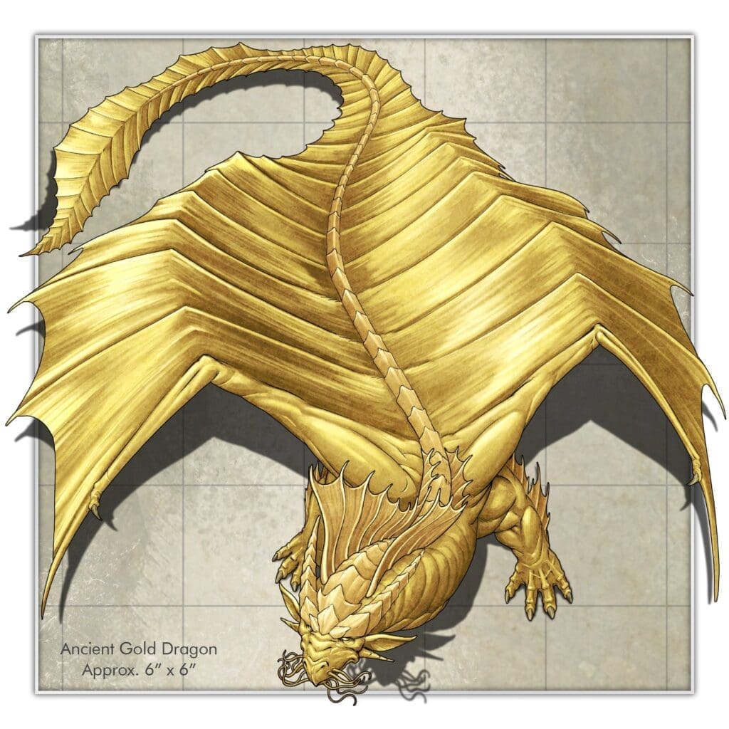 Dragons - Gold & Silver Acrylic Tokens - Image 2