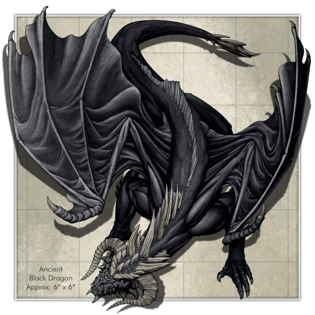 Dragons - Red & Black Acrylic Tokens - Image 2