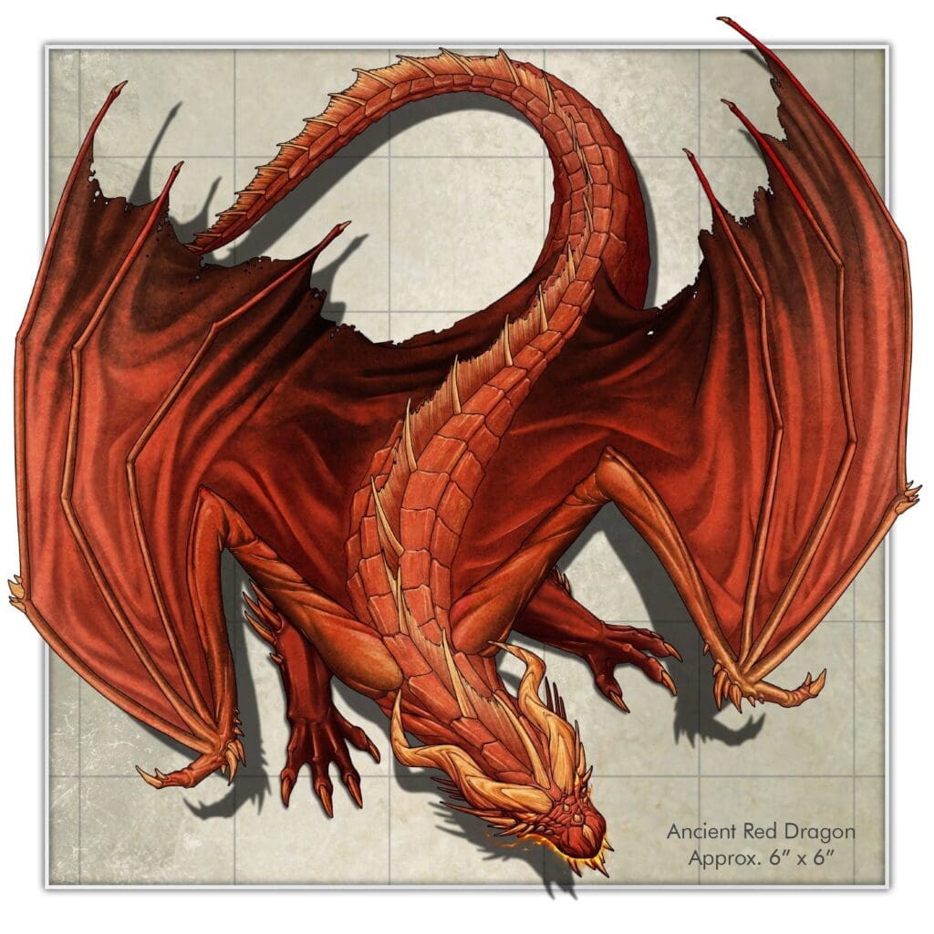 Dragons - Red & Black Acrylic Tokens - Image 3