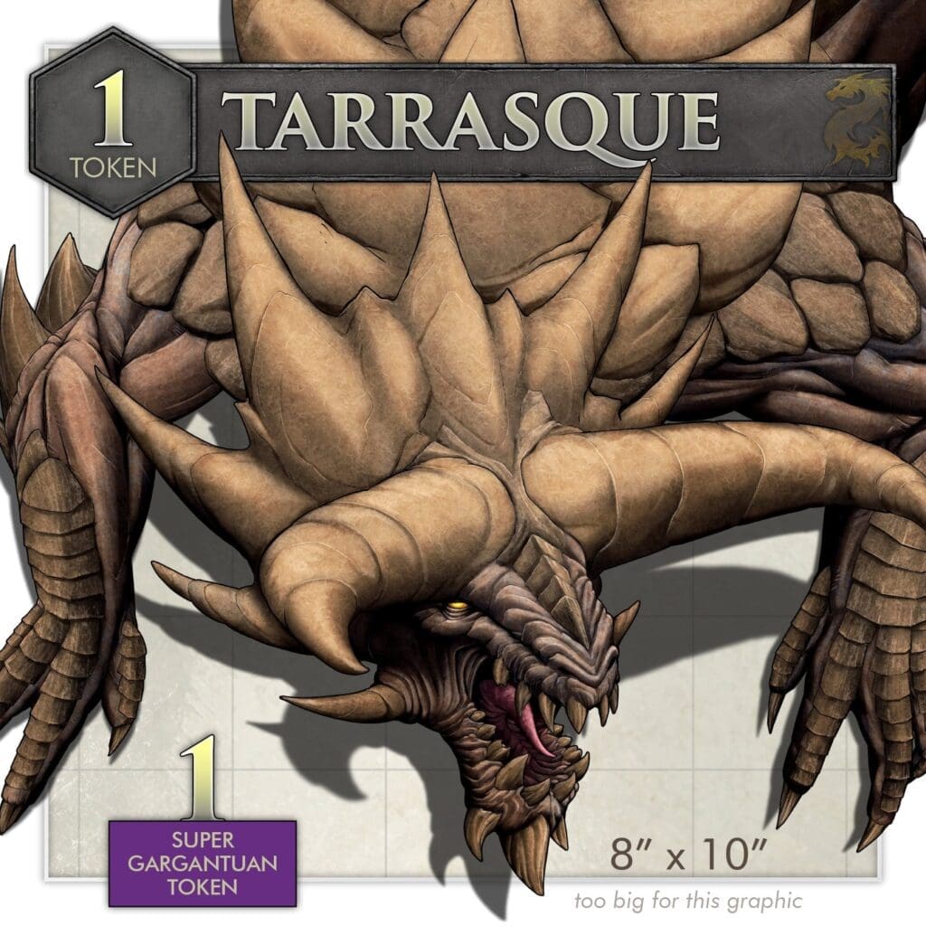 Tarrasque Acrylic Token
