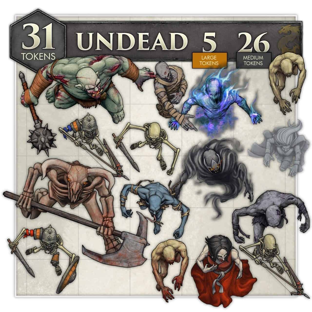 UNDEAD まとめ売り 85点 Undead Acrylic Tokens – Splattered Ink Games
